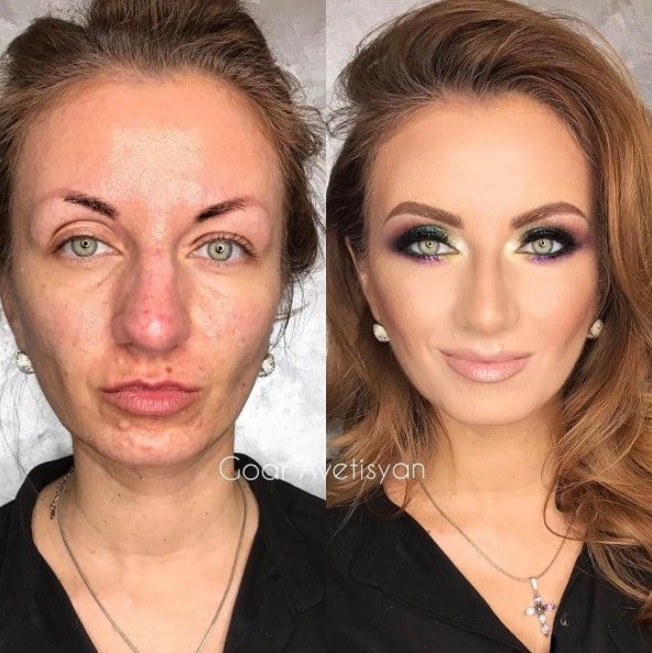 Zdjęcie Te zdjęcia są dowodem na to, że makijaż potrafi zdziałać cuda! #4