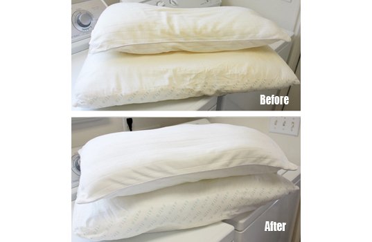 Zdjęcie Jak wyczyścić i wybielić poduszki? #1