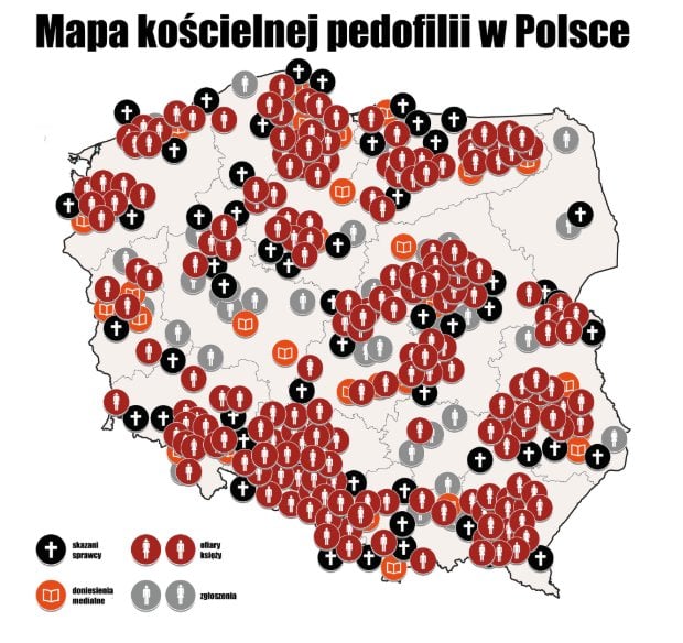 Zdjęcie Mapa kościelnej pedofilii – od teraz możesz sprawdzić bliskie ci parafie! #1