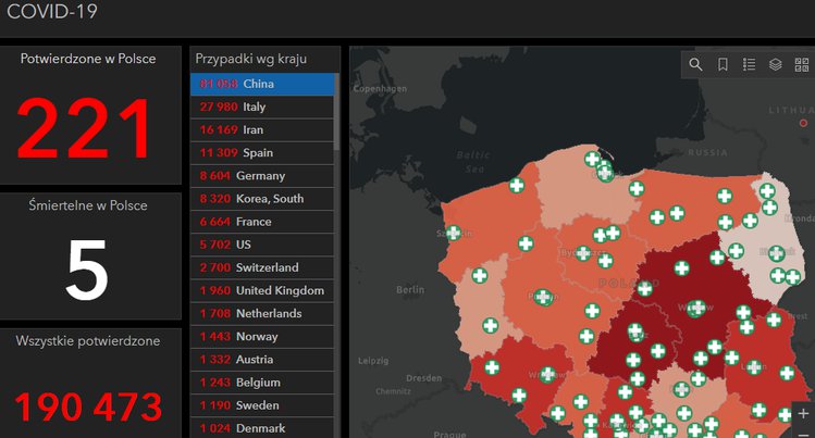 Zdjęcie Interaktywna mapa rozwoju koronawirusa w Polsce i na świecie. Bądź na bieżąco #2
